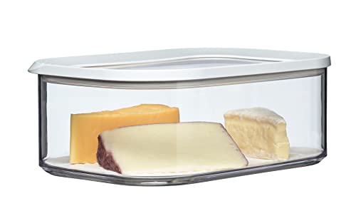 Mepal - Scatola di Formaggio per Frigorifero Modula - Scatola di Stoccaggio con Coperchio per Pezzi di Formaggio - Contenitore Ermetico - Organizzatore per la Cucina - 1x 2000 ml - White