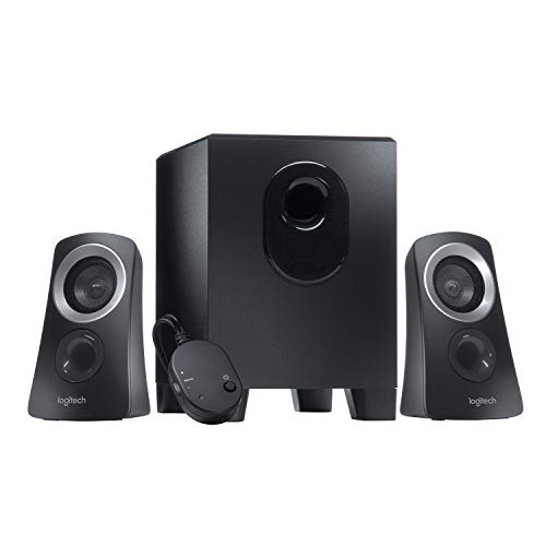 Logitech Z313 2.1 Sistema di Altoparlanti Multimediali con Subwoofer, Audio Full Range, 50 Watt, Bassi Potenti, Ingressi Audio Bluetooth e 3,5 mm, â€ŽPresa EU/IT, PC/PS4/Xbox/TV/Smartphone/Tablet