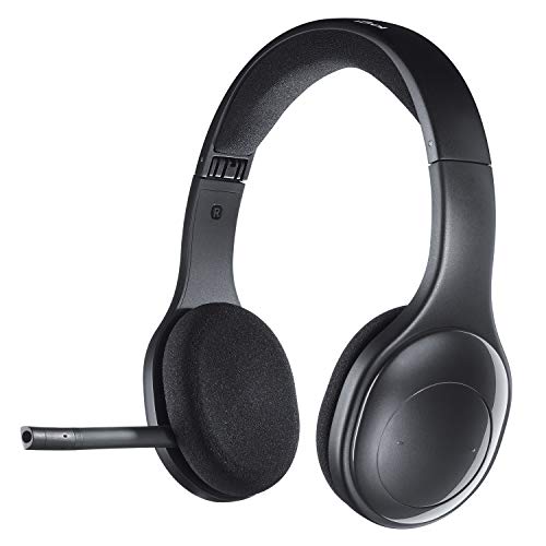 Logitech H800 Cuffie Bluetooth Wireless, Stereo Alta Definizione Con Microfono â€ŽCancellazione Rumore, Ricevitore Nano Bluetooth e USB, Multi-Dispositivo, â€ŽPC/Mac/Smartphone/Tablet, Nero