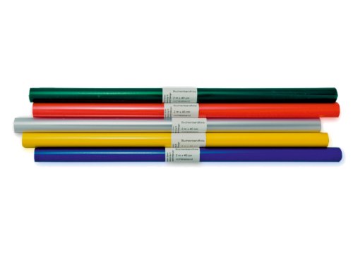 Landre 100420049 - Confezione da 10 rotoli per foderare libri, 2 x 0,4 m, colori assortiti Landre 100420049 - Confezione da 10 rotoli per foderare libri, 2 x 0,4 m, colori assortiti