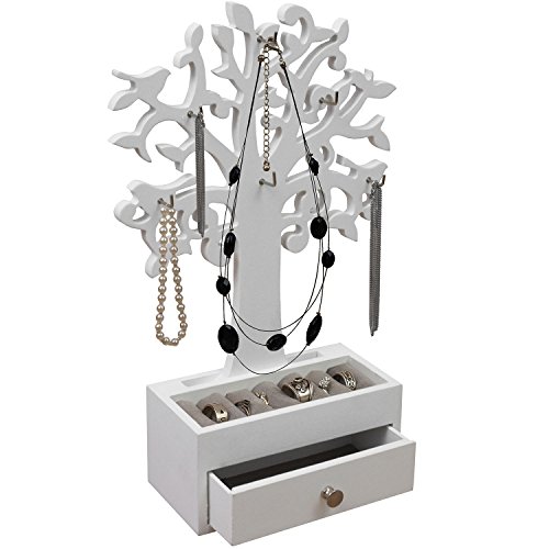 Albero Portagioielli Blanc Organizer per gioielli Albero Portagioielli Blanc Organizer per gioielli