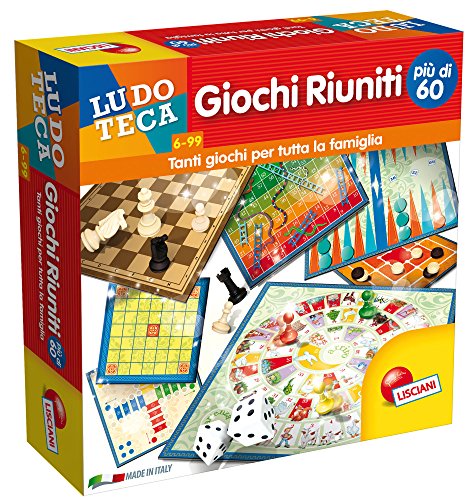 Lisciani Giochi- Giochi Riuniti più di 60 Gioco, Multicolore, 57023 Lisciani Giochi- Giochi Riuniti più di 60 Gioco, Multicolore, 57023