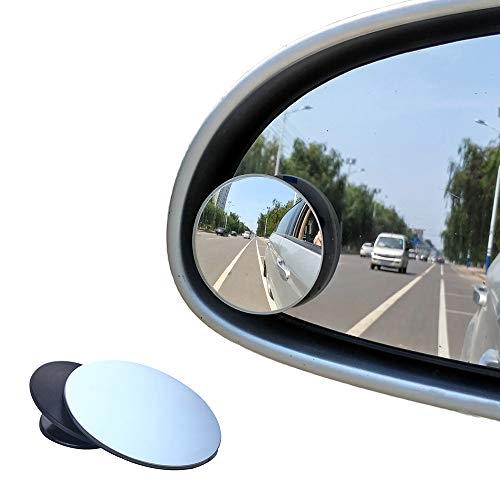 BEEWAY Specchietti per Punto Cieco, Rotondo Senza Cornice 360° Oscillazione Regolabile HD Vetro Specchio Convesso Retrovisore Universale per Auto SUV Camion - Confezione da 2 BEEWAY Specchietti per Punto Cieco, Rotondo Senza Cornice 360° Oscillazione Regolabile HD Vetro Specchio Convesso Retrovisore Universale per Auto SUV Camion - Confezione da 2