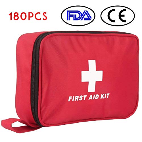Kit di Primo Soccorso 180 Pezzi, Kit di Pronto Soccorso Compatto Professionale, Coperte di Emergenza, Maschera CPR impermeabile per Casa, Auto, Campeggio, Escursionismo, Ufficio, Barca, Viaggio Kit di Primo Soccorso 180 Pezzi, Kit di Pronto Soccorso Compatto Professionale, Coperte di Emergenza, Maschera CPR impermeabile per Casa, Auto, Campeggio, Escursionismo, Ufficio, Barca, Viaggio