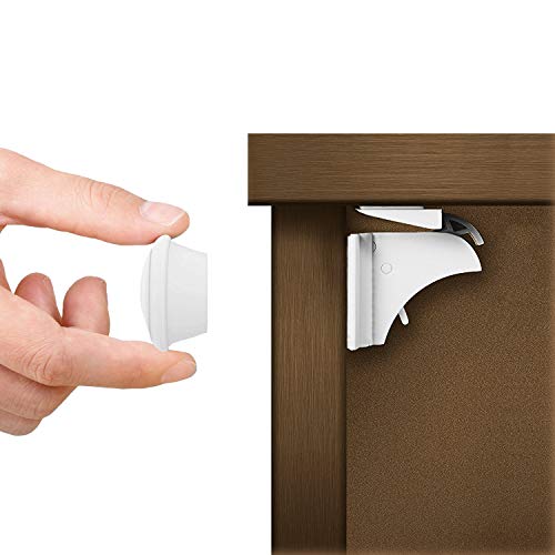 Serratura del Cassetti Magnetico di Sicurezza per Bambini (20 Serrature + 4 Chiavi) - Più Facile da installare Funzione con 3M Adesivo - Non Sono Necessari Attrezzi Serratura del Cassetti Magnetico di Sicurezza per Bambini (20 Serrature + 4 Chiavi) - Più Facile da installare Funzione con 3M Adesivo - Non Sono Necessari Attrezzi