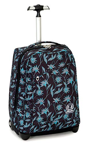 Trolley Invicta Primerose, Nero, 35 Lt, 2in1 Zaino con Sollevamento Spallacci per uso Trolley, Scuola & Viaggio Trolley Invicta Primerose, Nero, 35 Lt, 2in1 Zaino con Sollevamento Spallacci per uso Trolley, Scuola & Viaggio