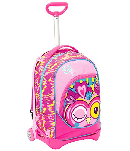 TROLLEY JACK JUNIOR - ANIMALI DA SJ - Rosa - 28 LT SGANCIABILE e LAVABILE - Scuola e viaggio TROLLEY JACK JUNIOR - ANIMALI DA SJ - Rosa - 28 LT SGANCIABILE e LAVABILE - Scuola e viaggio