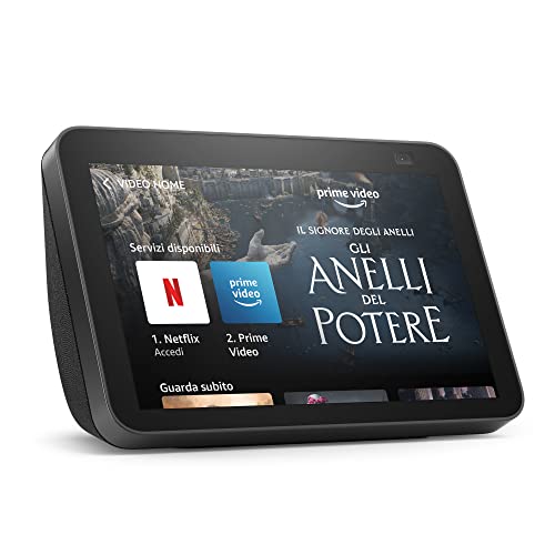 Echo Show 8 (2ª generazione, modello 2021) | Schermo intelligente HD con Alexa e telecamera da 13 MP | Antracite Echo Show 8 (2ª generazione, modello 2021) | Schermo intelligente HD con Alexa e telecamera da 13 MP | Antracite