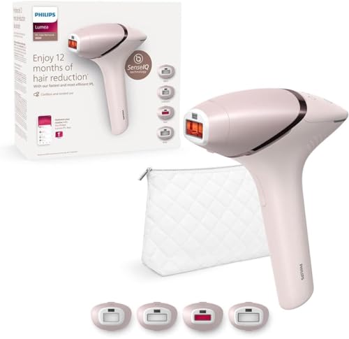 Philips Lumea IPL serie 9000 - Dispositivo di Epilazione a Luce Pulsata con Tecnologia SenseIQ, 4 Accessori per Corpo, Viso, Zona Bikini e Ascelle, Utilizzo senza Filo (Modello BRI957/00) Philips Lumea IPL serie 9000 - Dispositivo di Epilazione a Luce Pulsata con Tecnologia SenseIQ, 4 Accessori per Corpo, Viso, Zona Bikini e Ascelle, Utilizzo senza Filo (Modello BRI957/00)