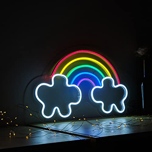 JDKC- Luci del Segno al Neon del LED, USB / 12V Alimentato, Luci Decorative da Parete Artistiche per Camera da Letto, Camera dei Bambini, Soggiorno, Bar, Festa, Natale, Matrimonio