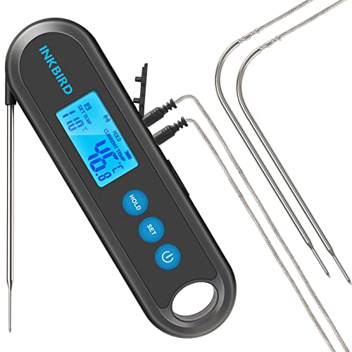INKBIRD Termometro Cucina Professionale Digitale Barbecue Bluetooth con 2 Acciaio Inossidabile Sonda, per Carne IHT-2PB BBQ Griglia Forno INKBIRD Termometro Cucina Professionale Digitale Barbecue Bluetooth con 2 Acciaio Inossidabile Sonda, per Carne IHT-2PB BBQ Griglia Forno