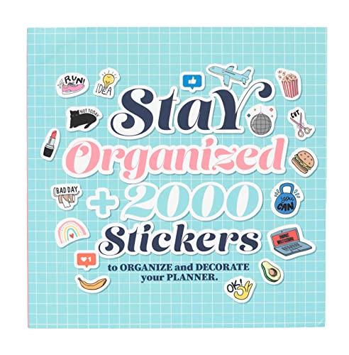 Grupo Erik: Libro Stickers Stay Organized - Adesivi per Agenda Organizer, Stickers Bullet Journal per Personalizzare Agenda, Adesivi per Diario e Agenda