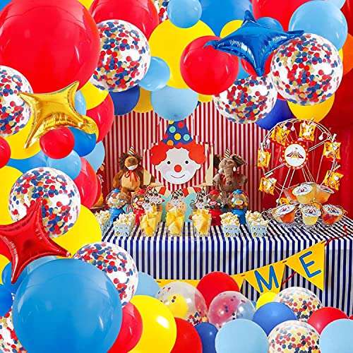 Carnevale Circo Feste Decorazioni 127 Pezzi Carnevale Palloncini Rosso Blu Giallo Coriandoli Palloncini Stelle Palloncini per Bambini Carnevale Decorazione di Compleanno Circo Carnevale Decorazione Carnevale Circo Feste Decorazioni 127 Pezzi Carnevale Palloncini Rosso Blu Giallo Coriandoli Palloncini Stelle Palloncini per Bambini Carnevale Decorazione di Compleanno Circo Carnevale Decorazione