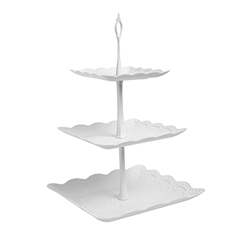 Alzata per Dolci A 3 Livelli, Alzata per Cupcake 3 Livelli, Alzate Portafrutta Cucina, Vassoio per Frutta e Dolci, Supporto riutilizzabile per Torta per Party, Matrimonio, Compleanno Alzata per Dolci A 3 Livelli, Alzata per Cupcake 3 Livelli, Alzate Portafrutta Cucina, Vassoio per Frutta e Dolci, Supporto riutilizzabile per Torta per Party, Matrimonio, Compleanno