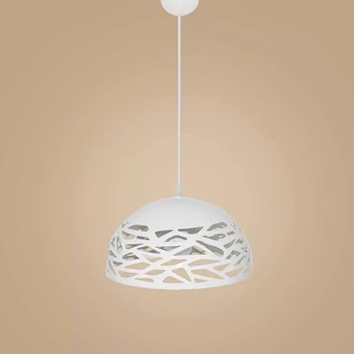 Lampadario Moderno a Sospensione a Fasce intrecciate in Ferro verniciato finish opaco Attacco per Lampadine 1xE27, Potenza max 1x60W - 35x26 cm lunghezza filo 120 cm (Bianco) Lampadario Moderno a Sospensione a Fasce intrecciate in Ferro verniciato finish opaco Attacco per Lampadine 1xE27, Potenza max 1x60W - 35x26 cm lunghezza filo 120 cm (Bianco)