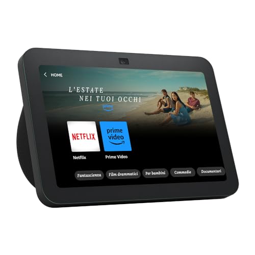 Nuovo Echo Show 8 (3ª gen., modello 2023) | Schermo touch intelligente HD con audio spaziale, hub per Casa Intelligente e Alexa | Antracite Nuovo Echo Show 8 (3ª gen., modello 2023) | Schermo touch intelligente HD con audio spaziale, hub per Casa Intelligente e Alexa | Antracite