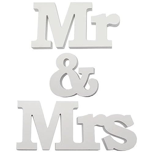 Mr & Mrs Decorazioni Matrimonio,Mr & MrsLetter Matrimonio Decorazioni Tavolo,Mr & Mrs Nozze Segno,Mr & Mrs Letters Legno,Mr & Mrs Lettere Decorative per Matrimoni
