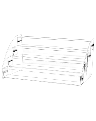 QWORK® Organizzatore Porta Smalto per Unghie a 4 Livelli, Espositore per Smalto per Unghie in Acrilico, Scaffale per Smalto per Unghie Trasparente, Contiene circa 40 Bottiglie QWORK® Organizzatore Porta Smalto per Unghie a 4 Livelli, Espositore per Smalto per Unghie in Acrilico, Scaffale per Smalto per Unghie Trasparente, Contiene circa 40 Bottiglie